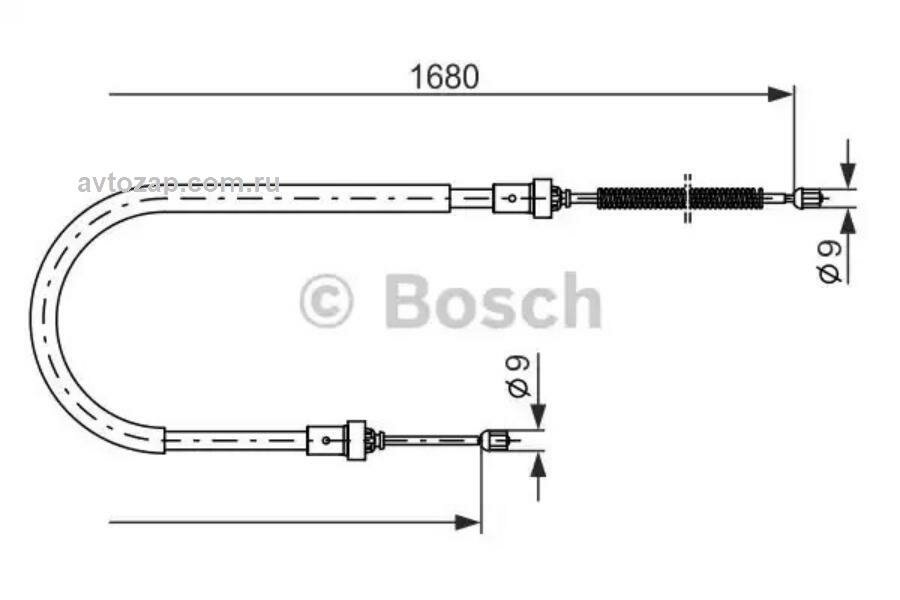 Трос Ручного Тормоза L, R Bosch 1 987 477 955 Bosch арт. 1 987 477 955 — фото 10