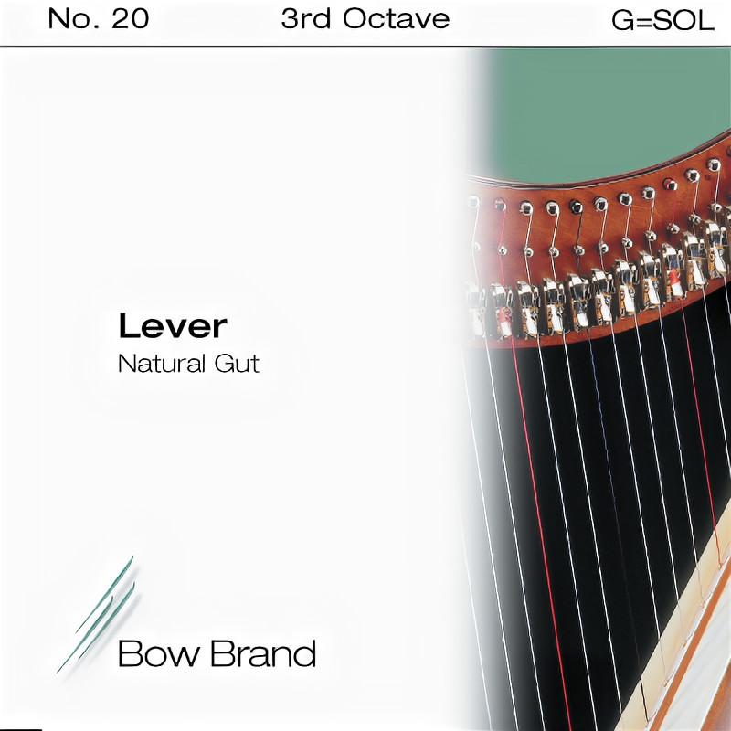 Струна G3 для арфы Bow Brand Lever Natural Gut LS-20G3