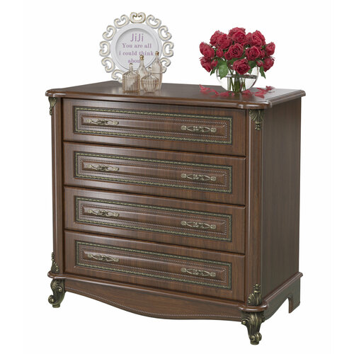 Комод Да Винчи СД-05, цвет орех, ШхГхВ 106х55х98 см.