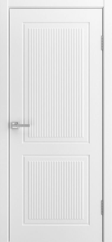 Дверь межкомнатная Paputin's Doors Afina 2 Белая, Дерево, Эмаль 900x2000, Глухая