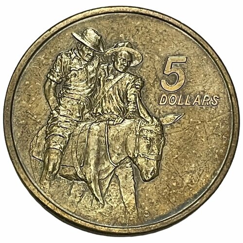 Австралия 5 долларов 1990 г. (Мемориал анзак) клуб нумизмат монета 5 долларов канады 1990 года серебро елизавета ii
