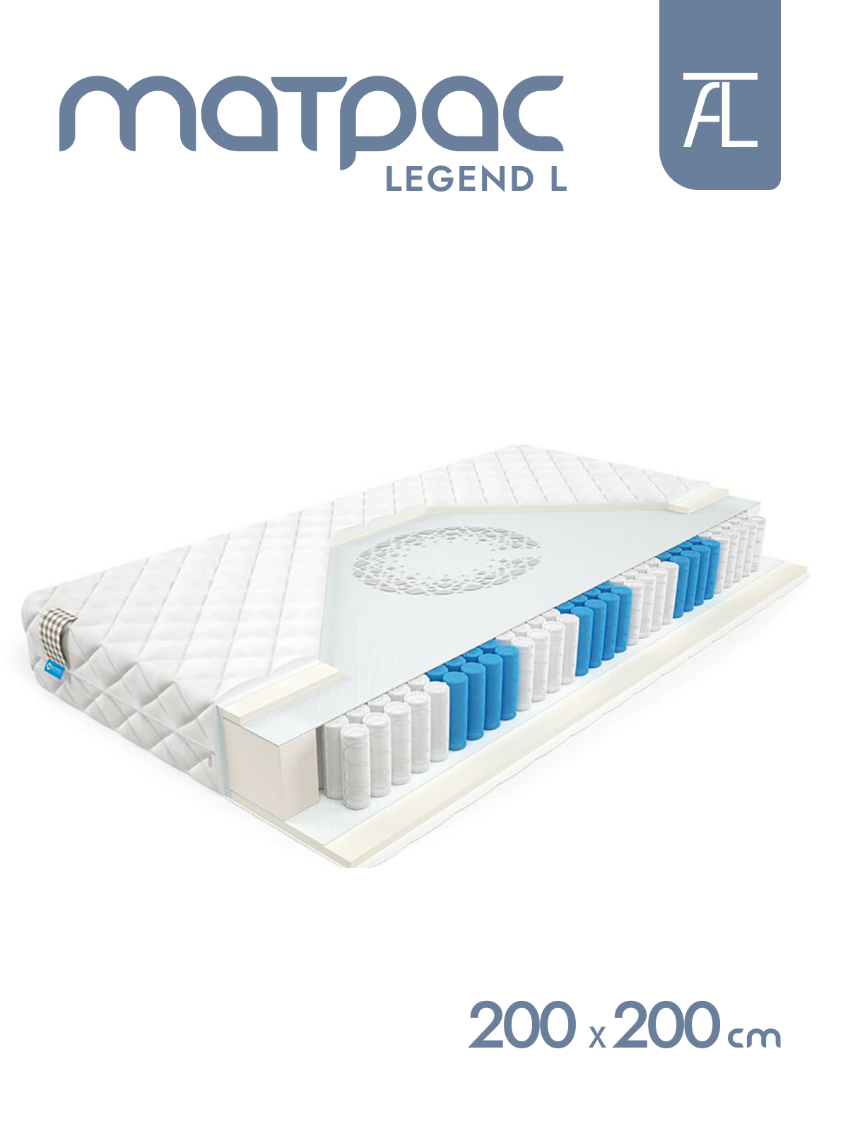 Матрас LEGEND L BioCrystal Mr.Mattress, 200х200 см