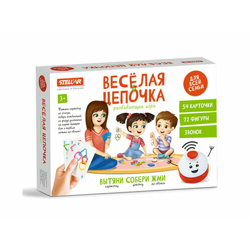 настольная игра веселая схватка морская 01163 Настольная игра 63. Веселая цепочка. 72 детали