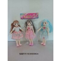 Кукла 30 см, ручки ножки на шарнирах, 3 вида в ассорт, в п 38x18,5x5   ...