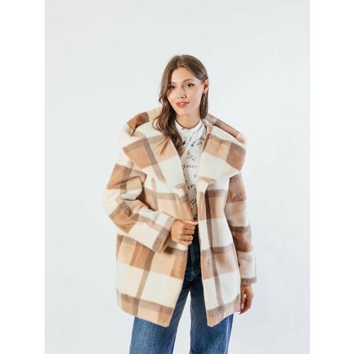 Куртка Original Fur company, размер 52, бежевый