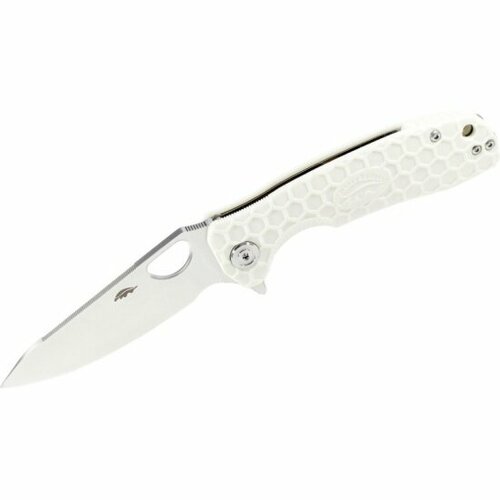 Нож складной HONEY BADGER Leaf D2 L (HB1384) с белой рукоятью