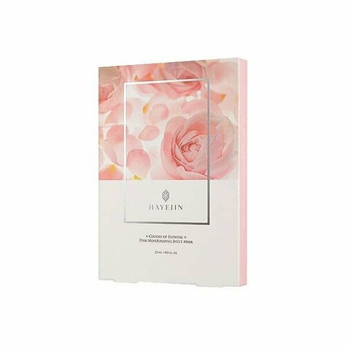 HAYEJIN Розовая Увлажняющая Тканевая Маска набор (25 мл х 5 шт) Cuddle of Flowers Pink Moisturizing Sheet Mask увлажняющая тканевая маска для лица hayejin cuddle of flowers pink moisturizing sheet mask 5 шт