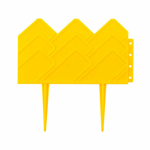 Ограждение садовое пластик `Бордюр для клумб` 310 см х 14 см желтое декоративное ограждение лилия 300х19 см желтое