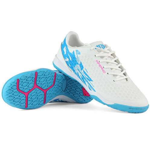 Бутсы  AS4, размер 36, голубой, белый