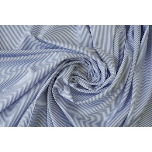 Ткань рубашечный хлопок в бело-голубую полоску ткань хлопок в бело коричневую полоску