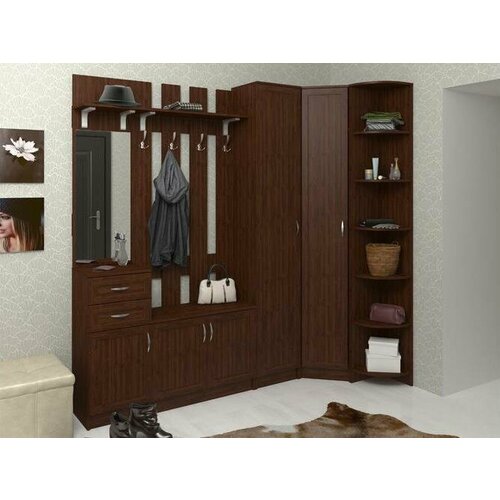 Прихожая Горизонт-12М Мегамебель ШxГxВ 220x36x220