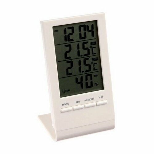 Метеостанция LTR-18 комнатный гигрометр будильник 1хLR1140 с уличным датчиком белый 78500₽