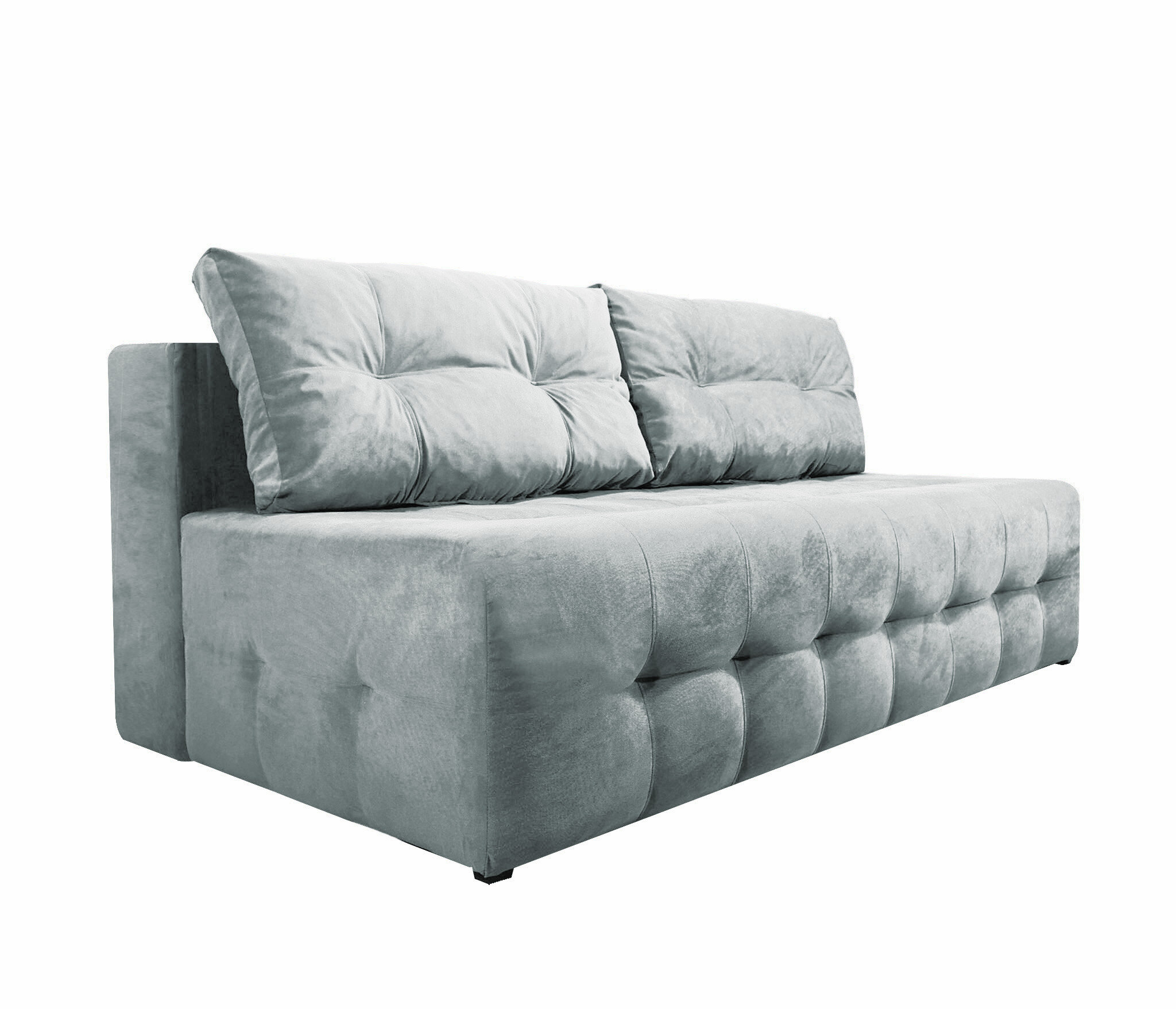 фото Диван кровать босс мини серый Велюр еврокнижка Пружинный блок 150