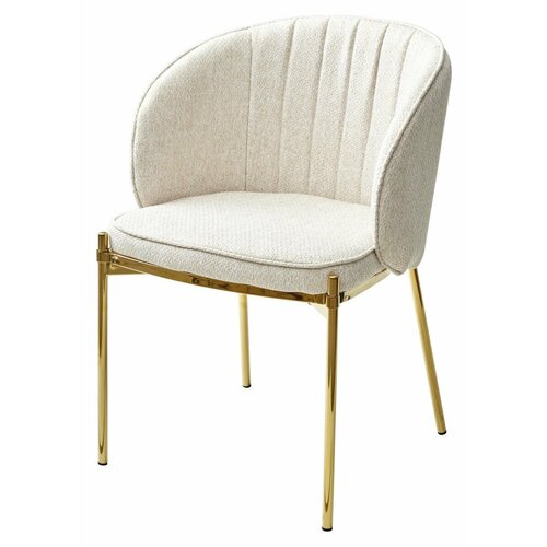 Стул DIANA TRF-11 светло-бежевый / золотой каркас М-City