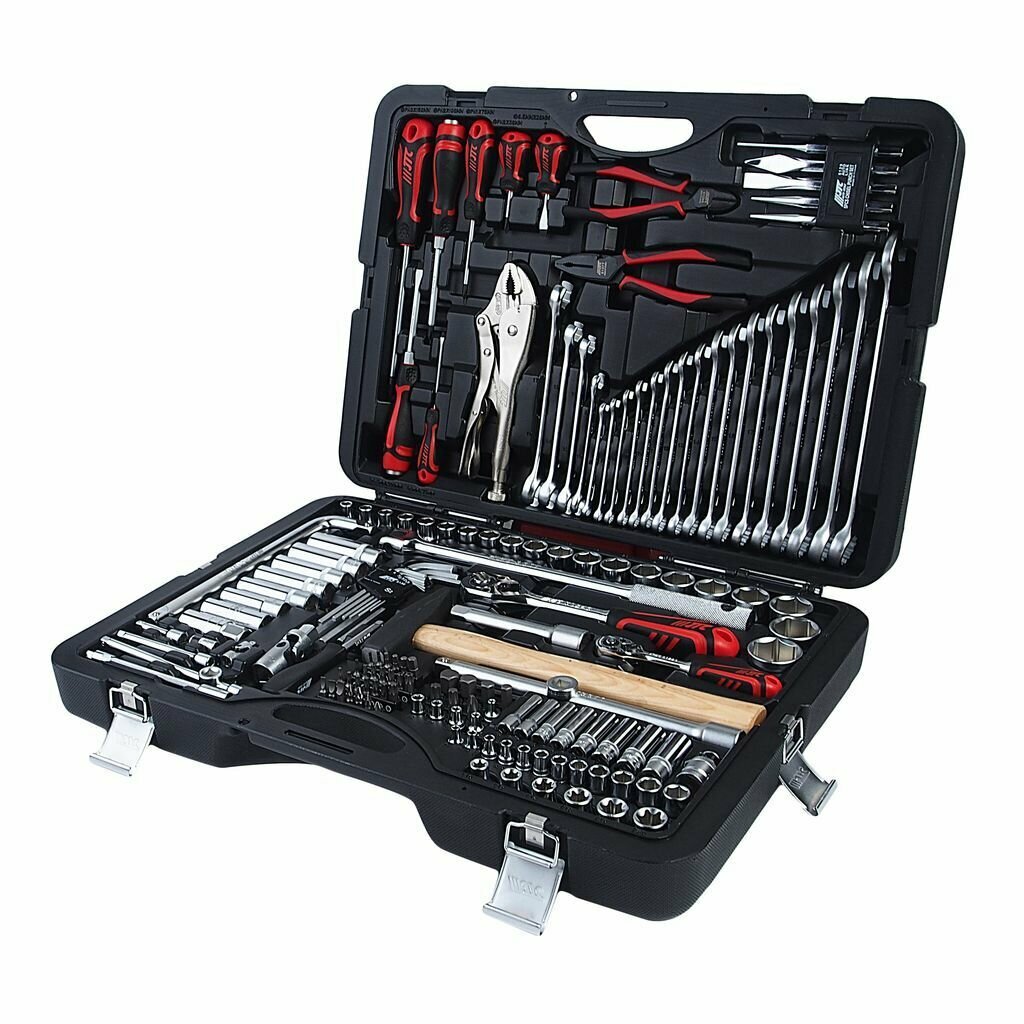 Набор инструментов 1/4" & 1/2" 6-гранный (в кейсе) 156 предметов, JTC-H156C-B72