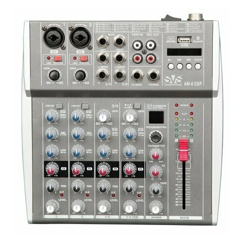 SVS Audiotechnik mixers AM-6 DSP Микшерный пульт аналоговый, 6-канальный