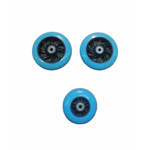 Набор колес для самоката RIDEX 3D Robin (120/90 мм), голубой
