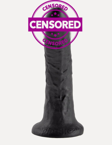 Изображение товара Фаллоимитатор Pipedream King Cock, на присоске, черный, ПВХ, 20x4.2x4 см