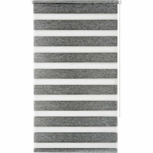 Штора рулонная день-ночь блэкаут Miamoza 120x160 см серая 8937₽