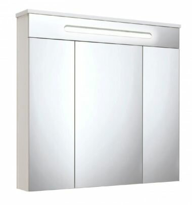 фото Шкаф зеркальный Runo Парма 75, со светильником