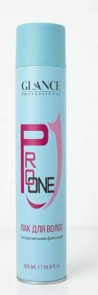 Glance Professional Лак для волос PRO ONE HAIR Сверхсильная Фиксация 500мл