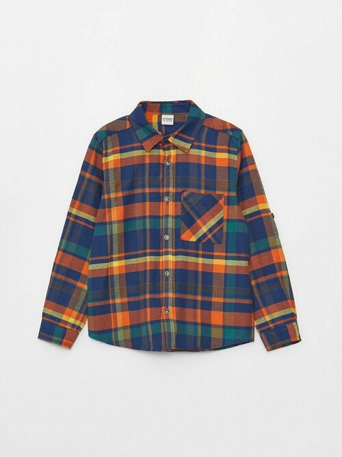 Рубашка isobel, размер 10-11лет, оранжевый, синий