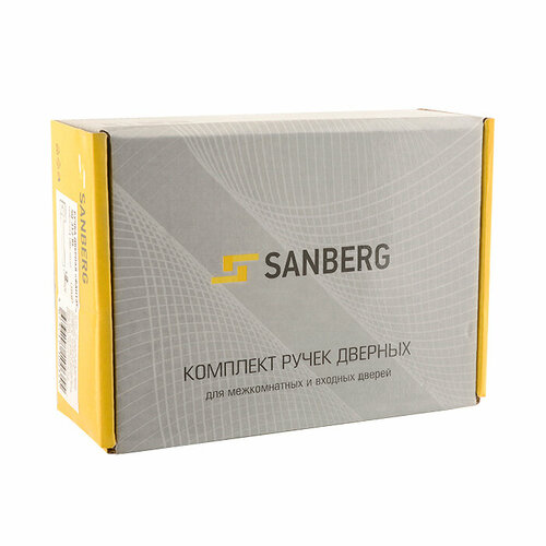 Ручка дверная `SANBERG` SQ-504-AB Клио (бронза) алюм, раздельная защелка arsenal 891 sb bk 98760472 золото цам