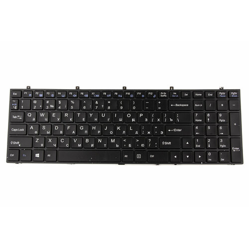 Клавиатура для ноутбука DNS Clevo W350 W370 рамка c подсветкой p/n: MP-13H83USJ430B4, CNY-WJ