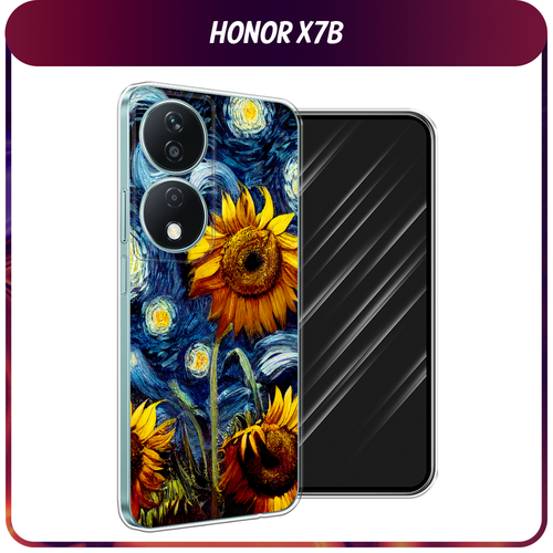 Силиконовый чехол на Honor X7B / Хонор X7B Цветы Ван Гога силиконовый чехол на honor x7b хонор x7b ван гог звездная ночь