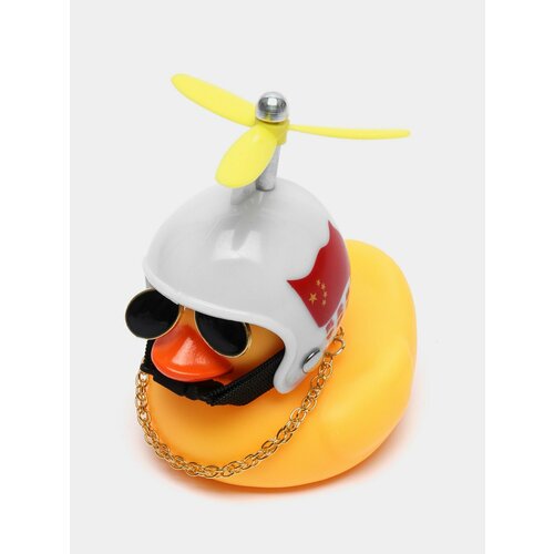 Игрушка Утка в шлеме и очках с пропеллером в машину Цвет Светло-бежевый 599₽