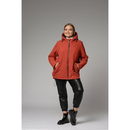 фото Куртка karmelstyle, размер 54, коричневый