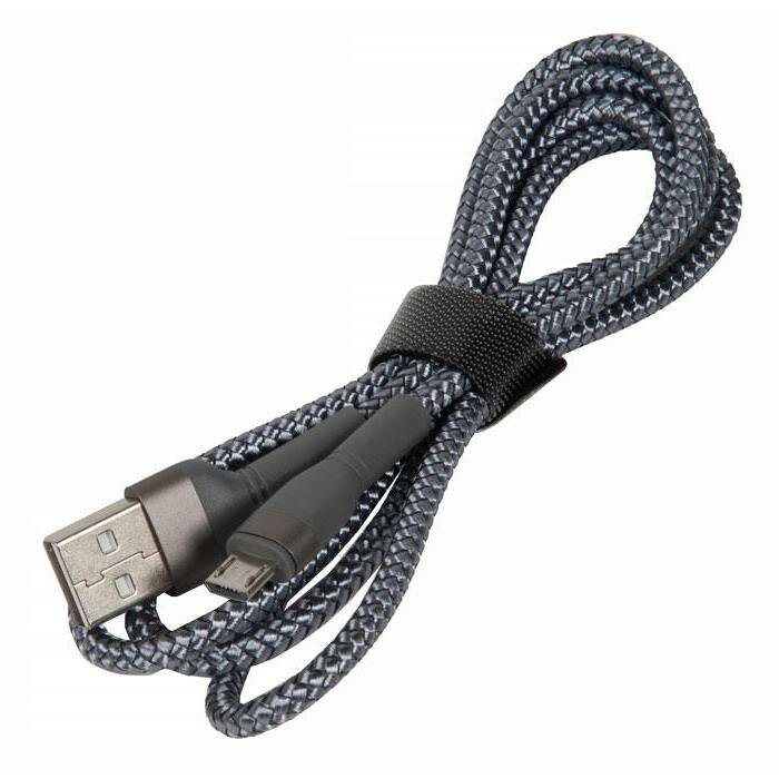 Кабель зарядки и синхронизации данных USB REMAX RC-124m Jany Series для Micro USB, 2.4А, длина 1.0м, серебристый 6972174153575