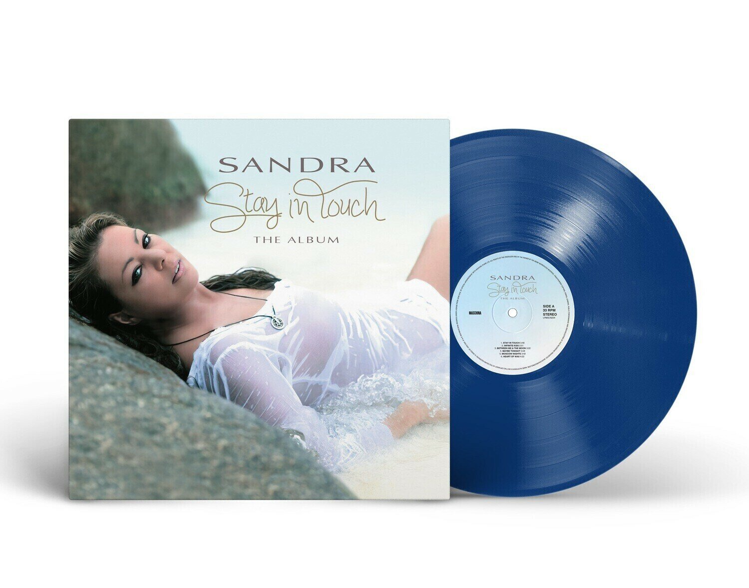 Виниловая пластинка Sandra - "Stay In Touch. The Album" (2012/2023) (Limited Blue Vinyl)