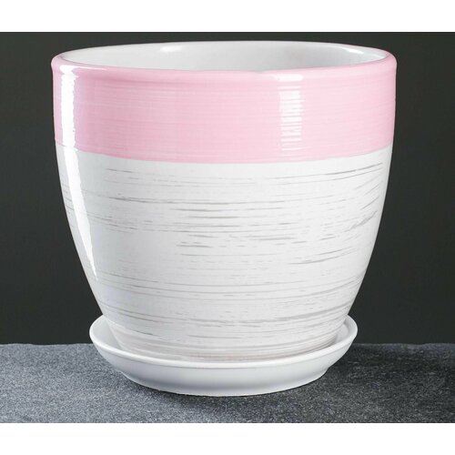 Горшок цветочный Акварель розовая 25 л 885₽