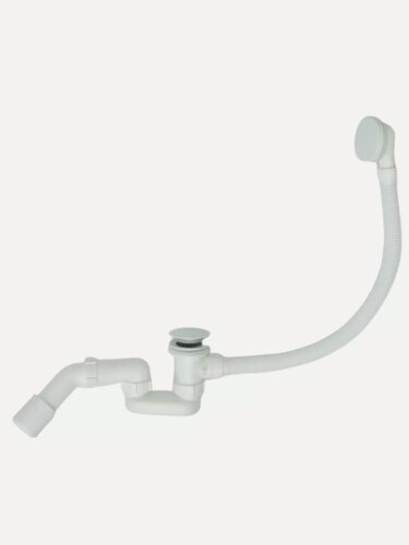 Изображение товара Слив-перелив автоматический для ванны Grocenberg , латунь, белый