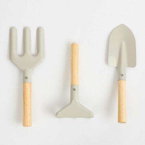 Набор игровой для песка 3 пр металлдерево бежевый Gardening 990₽