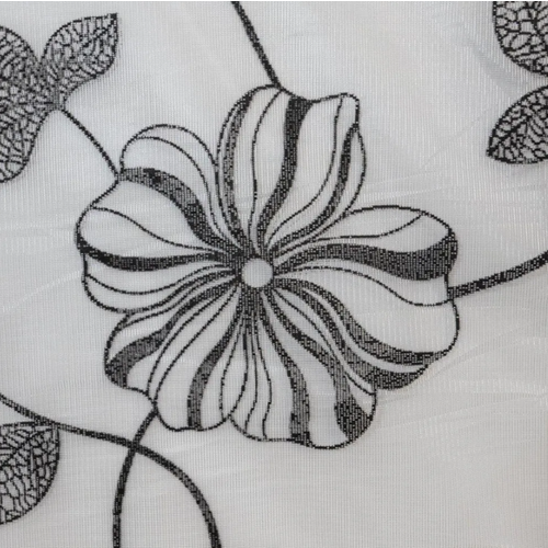 Москитная сетка ЕГ Цветок флок черный для двери на магнитах 100х210 см