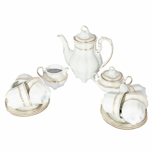 Кофейный сервиз на 6 персон 15пр Bolero декор Элегантность 20041₽