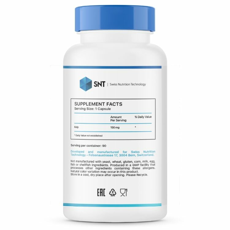 Картинки SNT KELP 150 мг (90 капс)