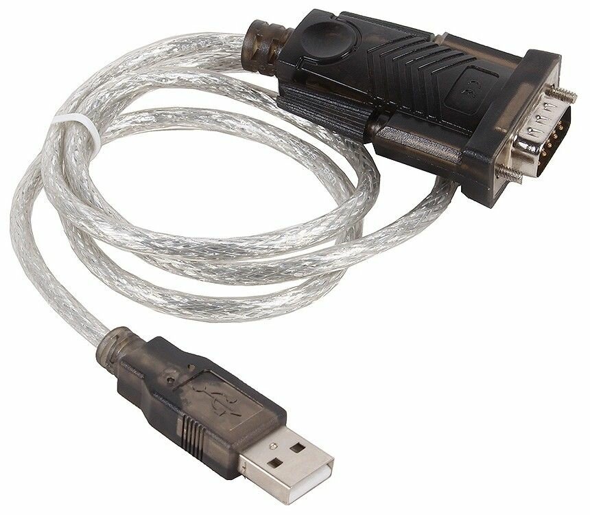Кабель-переходник(Prolific PL2303HXD) USB Am to RS232 DB9 M, 0.8м, винты (ORIENT USS-101N)