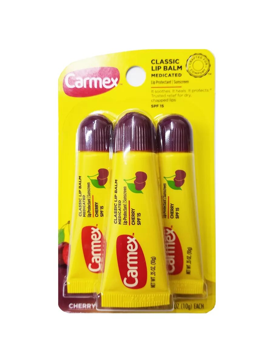 Бальзам для губ увлажняющий, SPF 15, вишня, 3 шт. 10 г