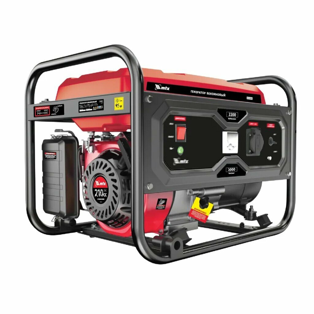 фото Генератор бензиновый MTX, RS-4000, 3,3 кВт, 230В, ручной стартер