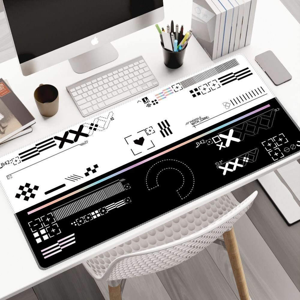 Игровой коврик для мыши CS 2 белый градиент 600х300х3