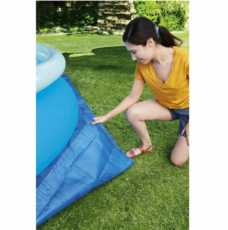 Настил для бассейна Bestway 396x396 см, для бассейнов до 366 см — фото 1