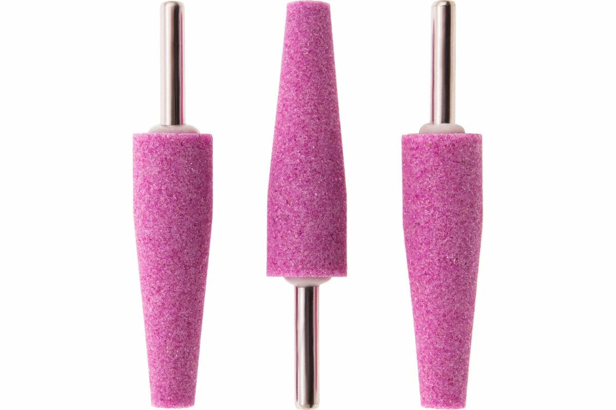 MATRIX 76001 Шарошка абразивная конус удлиненный F46, 3 шт, 19x60x6 мм для металла