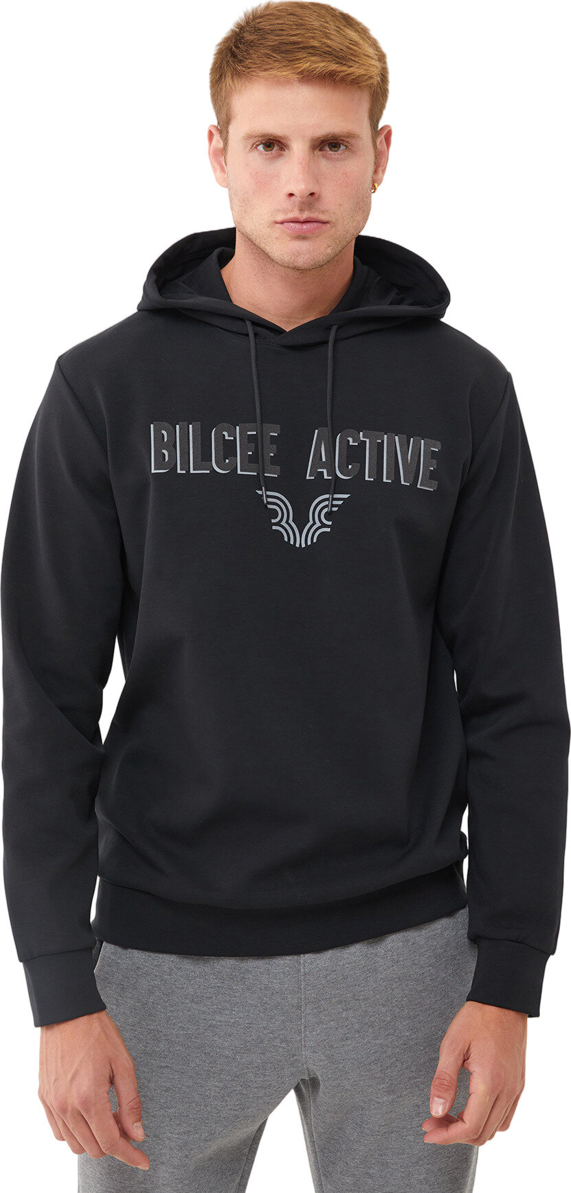 Худи Bilcee Men's Hooded Sweatshirt, размер L, , черный