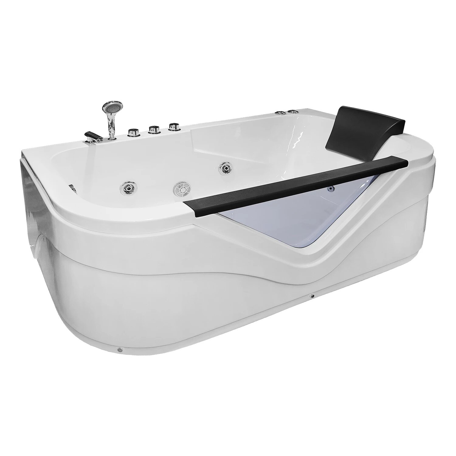 Акриловая ванна Loranto гидромассажная CS 832N L 800*1700*600 мм (ориентир по сифону) CS-832NL