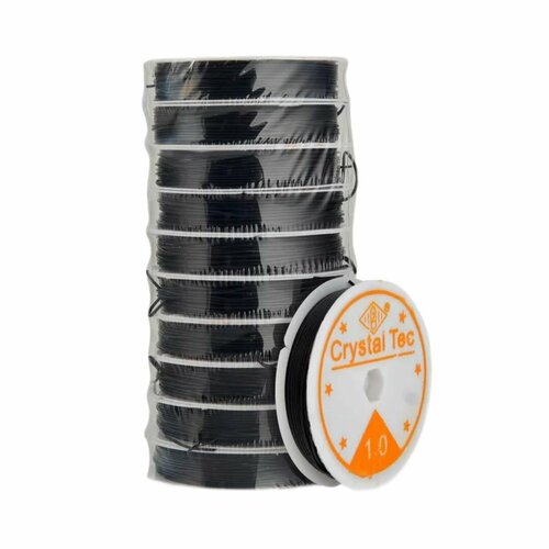 Нить резинка для браслетов и бисера, толщ.1мм, дл. около 4м (уп.10шт)