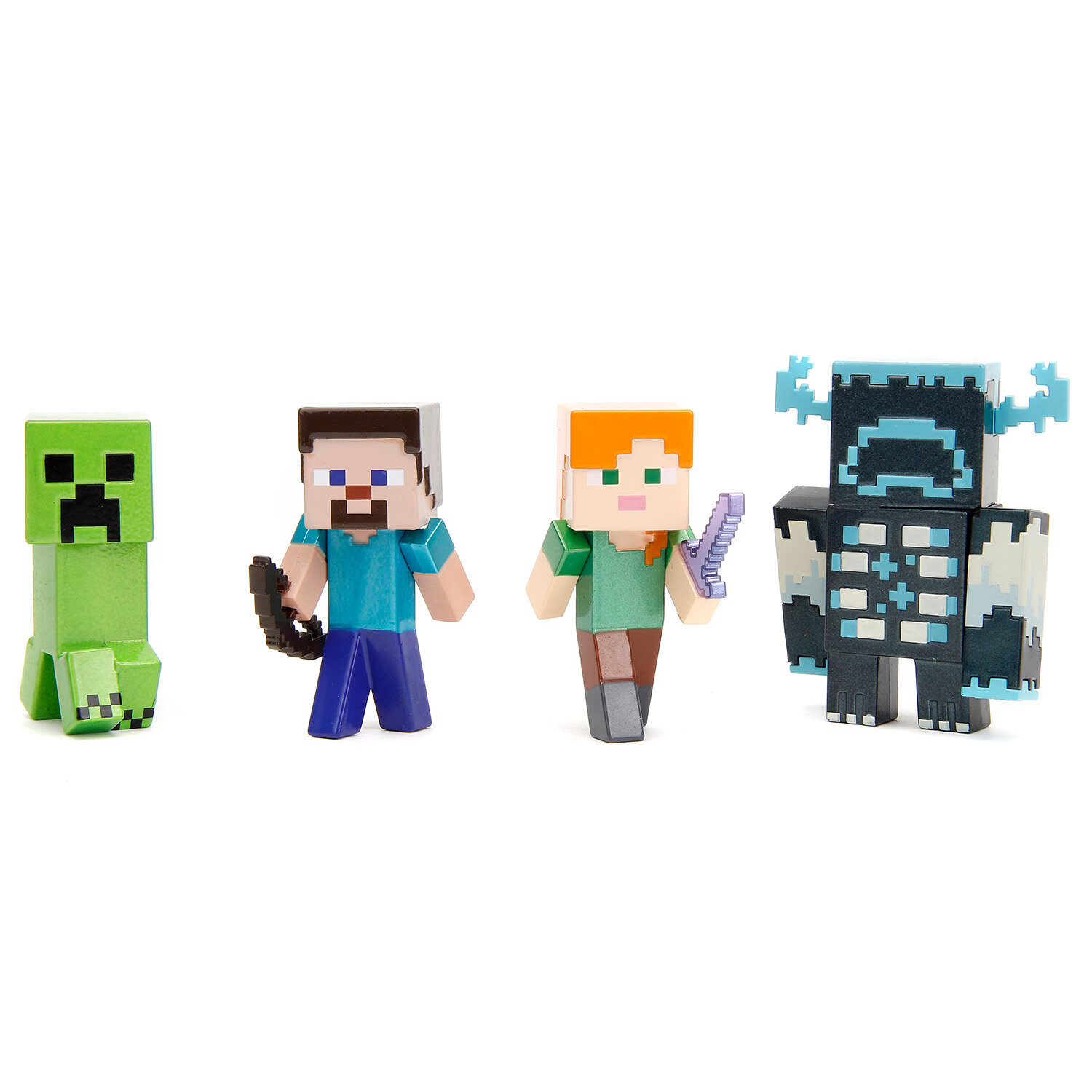 Набор фигурок Jada Toys "Metalfigs", Minecraft, 4 шт, металл, коллекционный 34337