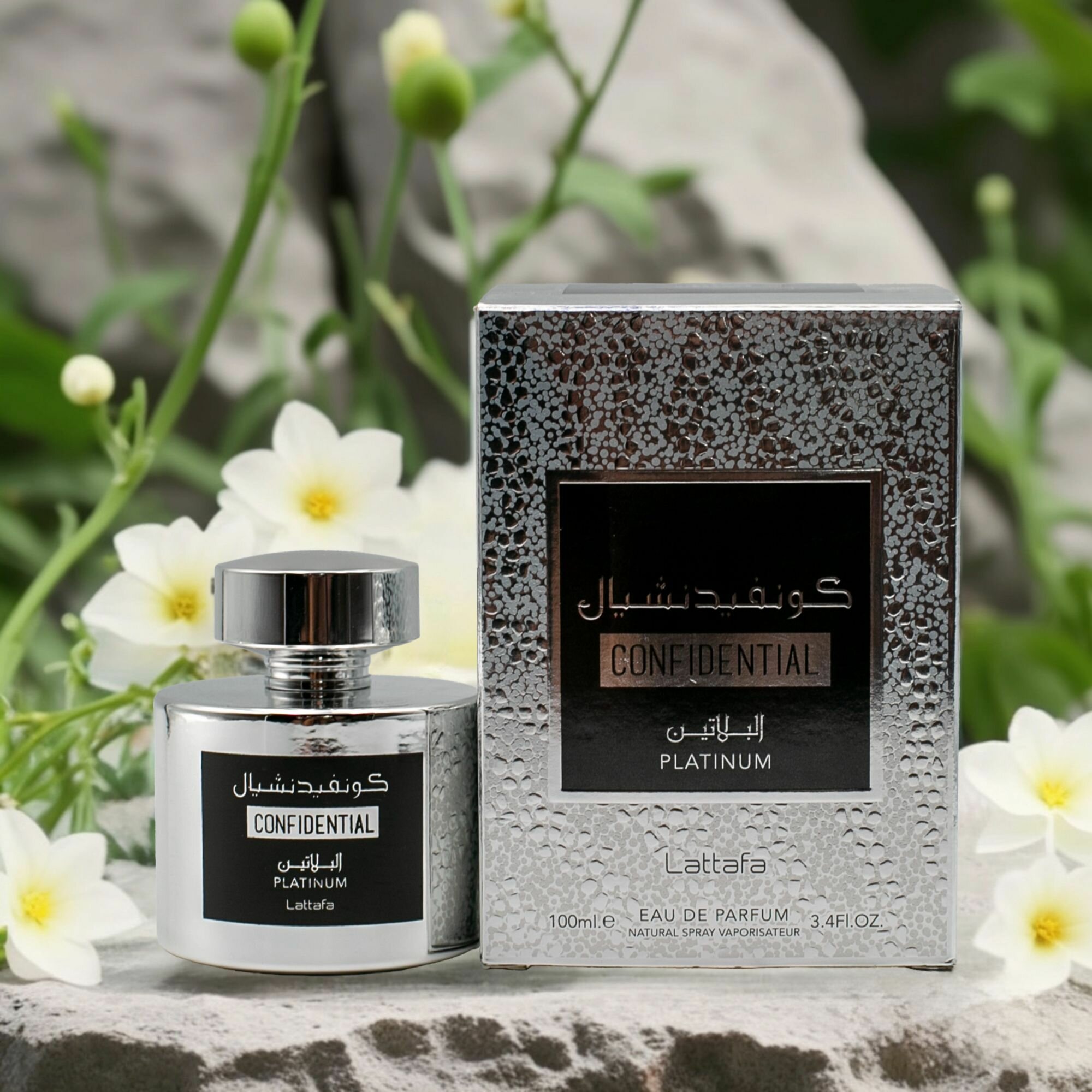 Арабский парфюм унисекс Confidential Platinum, Lattafa Perfumes, 100 мл — фото 1
